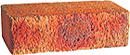 Cottage Style Golden Peach Color Rock Face Clay Brick
