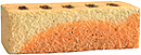 Golden Cream Color Rock Face Clay Brick with Antique Clinker